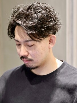 プライベートバーバー 武蔵小杉 新丸子(PRIVATE BARBER) フェザーパーマ/テーパーフェード<理容室>武蔵小杉