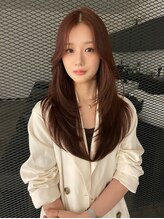 シェイト(ciate) ピンクベージュ×ロングレイヤー