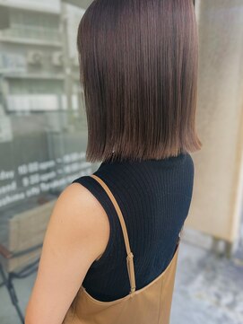 ボブ 脱白髪染め/白髪改善/髪質改善