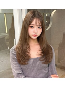 レイヤーカット /縮毛矯正/前髪/顔周り/名古屋/栄/韓国サロン