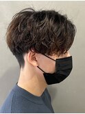 ツイストスパイラル/メンズ/学割/アップバング/センターパート