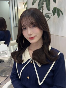 シー バイ ロンド 新宿(Sea by Lond) オリーブベージュ×レイヤーカット