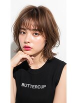 ライクバイコトナ 越谷(RIKE by kotona)&nbsp;ミディアム20代30代外はねレイヤー前髪なし前髪あり越谷