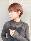 ハンサムショート/丸みショートボブ/20代30代40代50代/顔周り