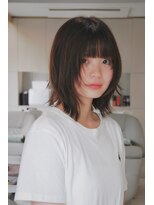 キユ(qiyu)&nbsp;大人かわいいトレンドミディアムレイヤーボブ［広島/八丁堀］