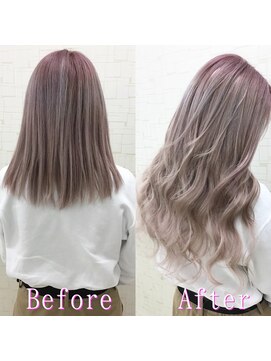 あるじゃんすー さいたま店 ホワイトピンクグレー#シールエクステ#ナチュラルピンク#大宮