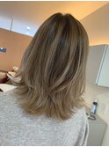 ミルクティーバレイヤージュ