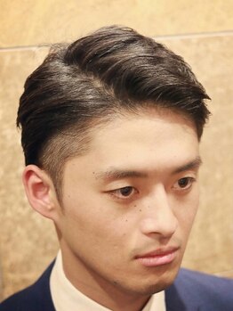 ヘアーサロン キンザマツナガ 築地店(Hair Salon GINZA MATUNAGA)の写真/【メンズ限定★カット+シェービング+アロマスパ￥8800】ビジネスマン必見!!好感度UPスタイルをご提案♪