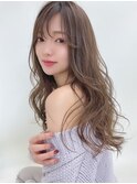 シースルーバング×ロング