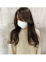 エンリッチヘア(enrich hair)&nbsp;ロングレイヤー　アッシュグレー　髪質改善トリートメント