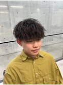 マッシュ×刈り上げ×ツイストスパイラルパーマ