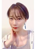 シースルーの大人可愛いハンサムショート