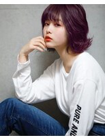 ミリ 調布店(Mili)&nbsp;【Mili 調布】パープルアッシュ×韓国風外ハネボブ