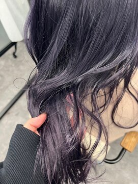 ナンバー アリア 三軒茶屋(N° aria) 《三軒茶屋 Aria》 色落ちも可愛い2ブリーチパープルカラー