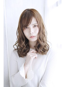 シュシュット(chouchoute) 韓国ボブレイヤーロンググレーベージュ黒髪質改善前髪パーマ/171