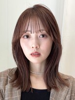 ガーデン ムサシコスギ(GARDEN MUSASHIKOSUGI)&nbsp;くびれミディアム/大人可愛い/韓国/小顔ヘア/シースルーバング