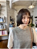 前上がりボブスタイル