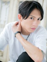 モッズ ヘア 福岡姪浜店(mod's hair) mod's姪浜/センターパート黒髪アッシュブラックメンズショートh