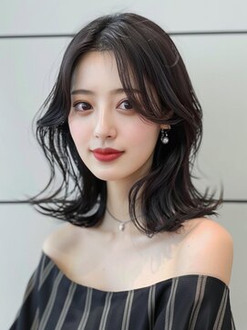 トワ 仙台店(toi) 【韓国・レイヤー】 髪質改善 仙台 オリーブベージュ