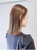 ボブショートボブ縮毛矯正ベージュグレージュ門前仲町