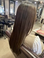 リファイン 羽村店 ストレート/ベージュ/こなれミディ/大人可愛い/ブラウンカラー