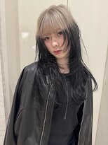 エゴル ナゴヤサカエ(ENGOL NAGOYA SAKAE) 坂野貴哉/ルーツカラー/ホワイトベージュブリーチカラー