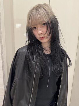 エゴル ナゴヤサカエ(ENGOL NAGOYA SAKAE) 坂野貴哉/ルーツカラー/ホワイトベージュブリーチカラー