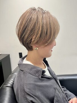 ジエクト 心斎橋 【似合わせカット】フェザーショート/マロンベージュ/ショート