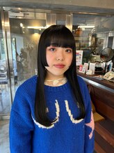 ギフトサニーサイド(gift sunny side) 透ける黒髪*姫カット