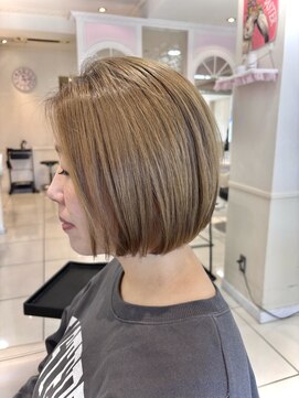 アッシュ 西荻窪店(Ash) カット、カラーでベージュボブ