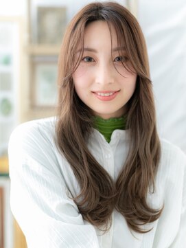 カバーヘア ブリス 志木南口駅前店(COVER HAIR bliss) かきあげ前髪大人かわいい小顔ウェーブ巻きc6志木20代30代40代