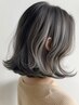 平日限定【デザインは白髪の状態に合わせて◎】白髪ぼかしハイライト+カット