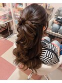 ハーフアップ