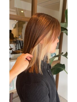美容室 アイディー i-dee インナーベージュカラー&明るめブラウン