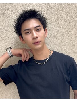 エン(EN) スパイキーショート無造作ピンパーマ