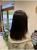 髪質改善ツヤ髪ストレートミディアム＊丸み立体感透明感20代