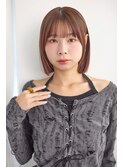 ぷつっとボブ×顔まわりレイヤー