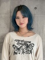 トゥルークリエイション 春日部(True Creation) パールブルー×レイヤーボブ