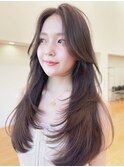 王道ロングレイヤー簡単ヘアスタイル