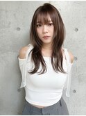 ★大人可愛い20代30代40代大人薄めバンク前髪くびレイヤー