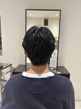 フレーム スクエア 乾かすだけで決まるパーマスタイル！