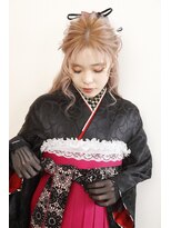クリーム(Cream)&nbsp;卒業袴　ハーフアップヘア