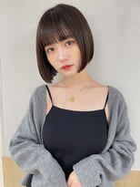 サンド 銀座(sand)&nbsp;シースルーバング×王道切りっぱなしボブ