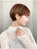 ハンサムショート/丸みショートボブ/20代30代40代50代/顔周り
