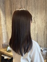 エヌアンドエー せんげん台店(N&A)&nbsp;艶感とまとまりが映えるナチュラルセミロングスタイル