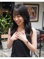 グッドフェローズ キタホリエ(GoodFellas kitahorie)&nbsp;ナチュラルレイヤー×透明感ダークカラーハイトーンブリーチ艶感