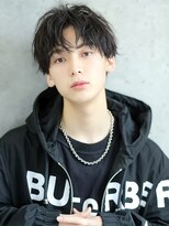 リップス 表参道店(LIPPS)&nbsp;黒髪コンマバングマッシュ【2ブロック】