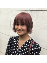 アンフィドットドゥルドゥ(AnFye.dueldo)&nbsp;【AnFye,dueldo】ピンクベージュ × ミニボブ