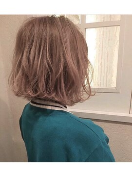 ユーフォリア 銀座本店(Euphoria) 【Euphoria 】ピンクベージュのほつれボブ