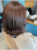 ラベンダーピンクカラー*くびれボブ